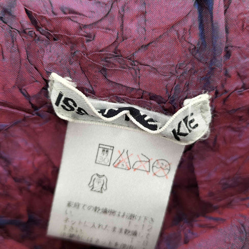 イッセイミヤケ ISSEY MIYAKE 99AW 銀タグ シワ加工 プリーツ フレア スカート レディース JPN:M