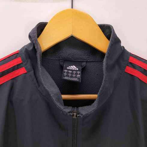 アディダス adidas パフォーマンスロゴ 刺繍 裏地メッシュ ハーフジップ プルオーバー メンズ O