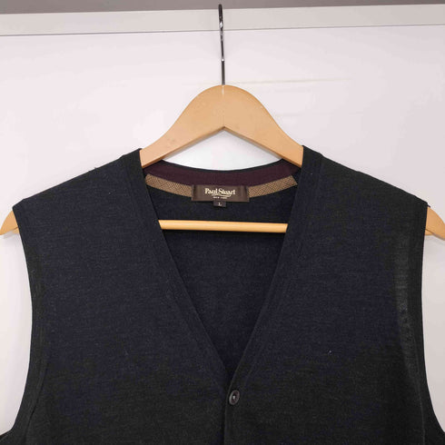 ポールスチュアート Paul Stuart ウール100 ニットベスト メンズ import:L