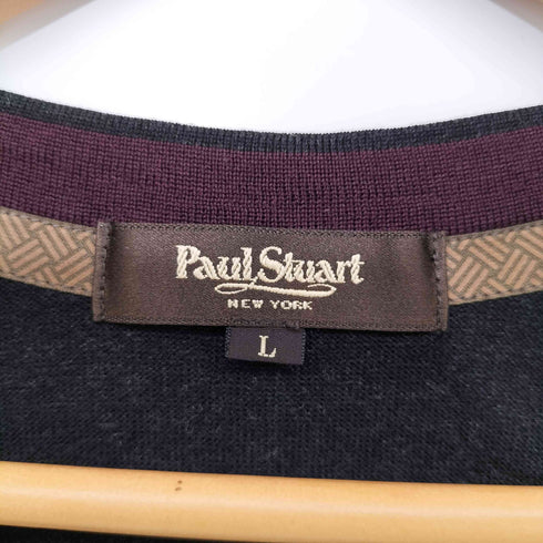 ポールスチュアート Paul Stuart ウール100 ニットベスト メンズ import:L
