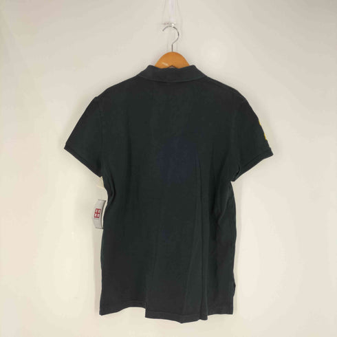 ポロバイラルフローレン Polo by RALPH LAUREN CUSTOM FIT ナンバリング ビッグポニー 鹿の子ポロシャツ メンズ import:L