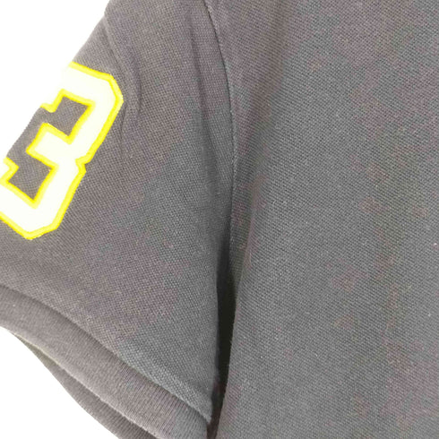 ポロバイラルフローレン Polo by RALPH LAUREN CUSTOM FIT ナンバリング ビッグポニー 鹿の子ポロシャツ メンズ import:L