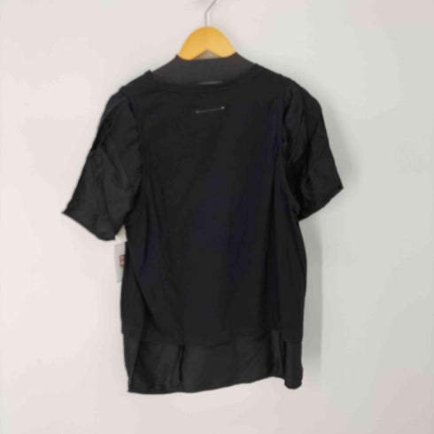 エムエムシックスメゾンマルジェラ MM6 Maison Margiela SHORT SLEEVE TOPS ドッキング カットソー レディース L