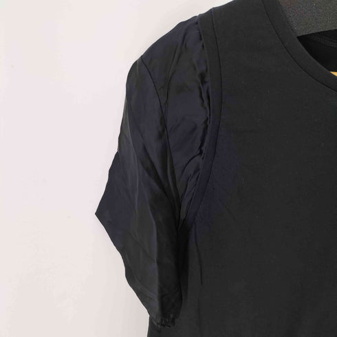 エムエムシックスメゾンマルジェラ MM6 Maison Margiela SHORT SLEEVE TOPS ドッキング カットソー レディース L