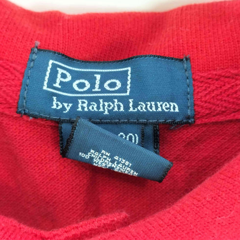 ポロバイラルフローレン Polo by RALPH LAUREN ビッグポニー ナンバリング L/S 鹿の子ポロシャツ メンズ XL(18-20)