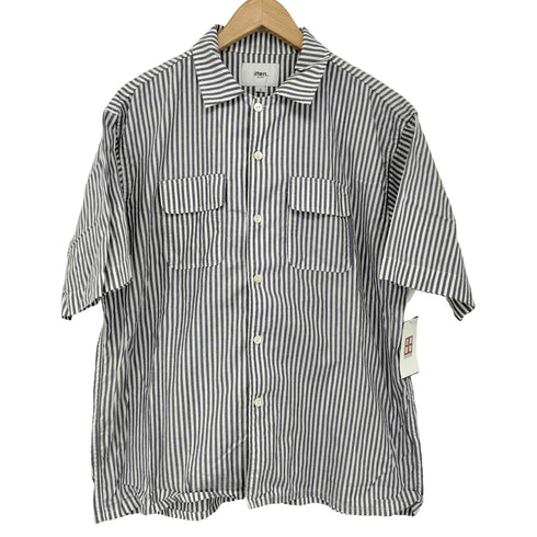 itten albini ストライプ レギュラーカラーシャツ メンズ JPN:3