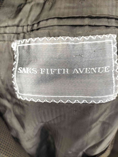 サックスフィフスアベニュー SAKS FIFTH AVENUE 3Bテーラードジャケット 背抜き メンズ US:42