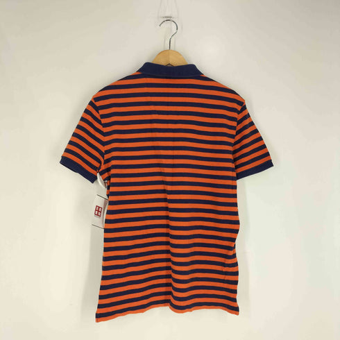 ポロジーンズカンパニーラルフローレン POLO JEANS COMPANY RALPH LAUREN ロゴワッペン ボーダー 鹿の子ポロシャツ メンズ import:L