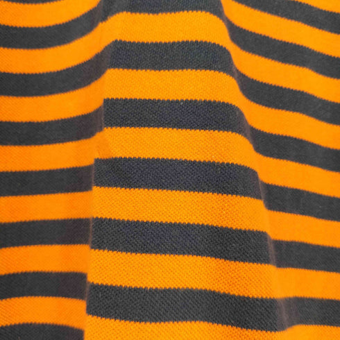 ポロジーンズカンパニーラルフローレン POLO JEANS COMPANY RALPH LAUREN ロゴワッペン ボーダー 鹿の子ポロシャツ メンズ import:L