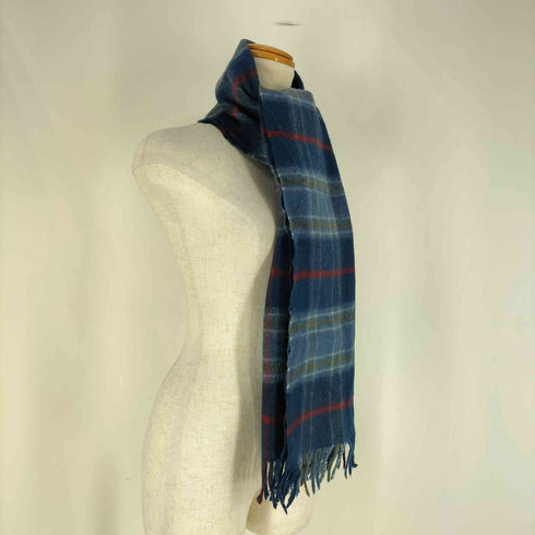 Glen Lossie スコットランド製 ウール チェック マフラー メンズ