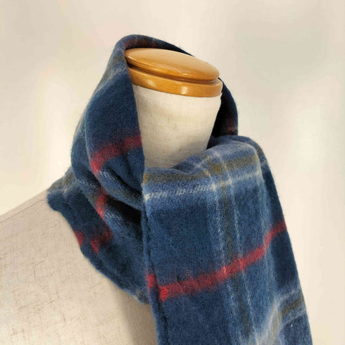 Glen Lossie スコットランド製 ウール チェック マフラー メンズ