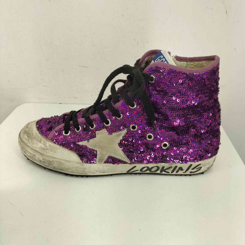ゴールデングース GOLDEN GOOSE グリッター ラメ ハイカット スニーカー ヴィンテージ加工 メンズ JPN:41