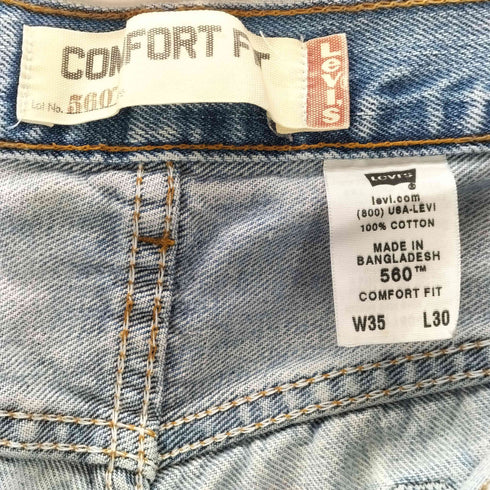 リーバイス Levis 00S COMFORT FIT 560 5ポケット ジップフライ テーパード デニム パンツ 2006年製 メンズ W35 L:30