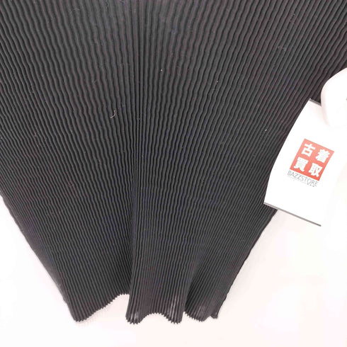 イッセイミヤケ ISSEY MIYAKE 00SS 銀タグ ラインデザイン Vネック タイト プリーツ カットソー レディース JPN:M