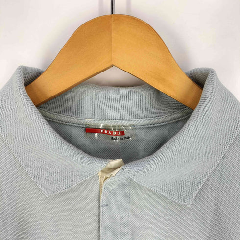プラダ PRADA SPORT 鹿の子ポロシャツ ARCHIVE メンズ import:XL
