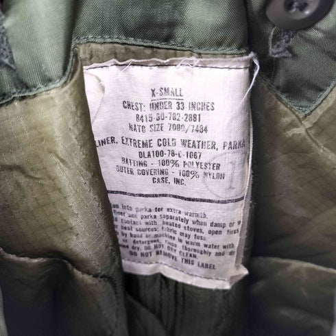 ユーエスアーミー U.S. ARMY 70S 78年製造 M-65 Fishtail Parka メンズ X-SMALL