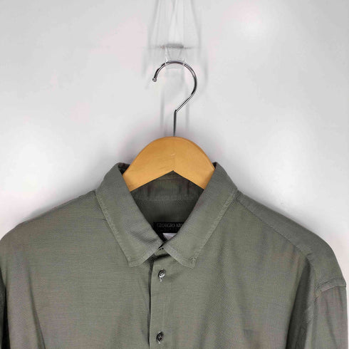 ジョルジオアルマーニ Giorgio Armani イタリア製 コットン レギュラーカラーシャツ メンズ 41/16