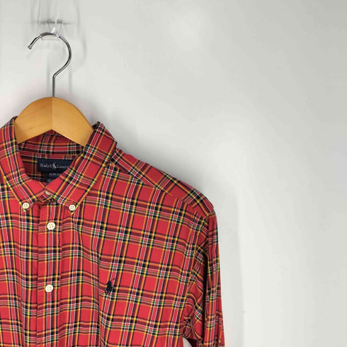 ラルフローレン RALPH LAUREN スモールポニー チェック BDシャツ メンズ XL (18-20)