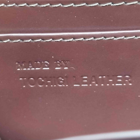 栃木レザー 編み込み ロングウォレット メンズ