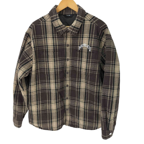 ハーレー Hurley チェック柄シャツバックプリント メンズ import:L