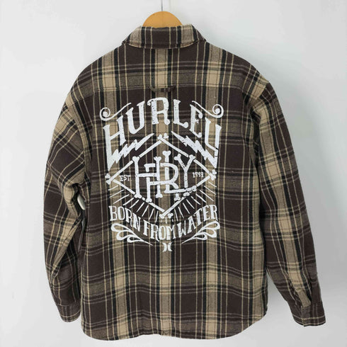 ハーレー Hurley チェック柄シャツバックプリント メンズ import:L