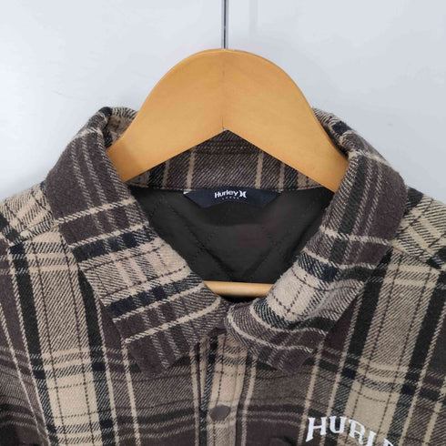 ハーレー Hurley チェック柄シャツバックプリント メンズ import:L