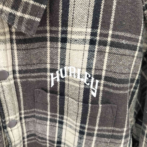 ハーレー Hurley チェック柄シャツバックプリント メンズ import:L