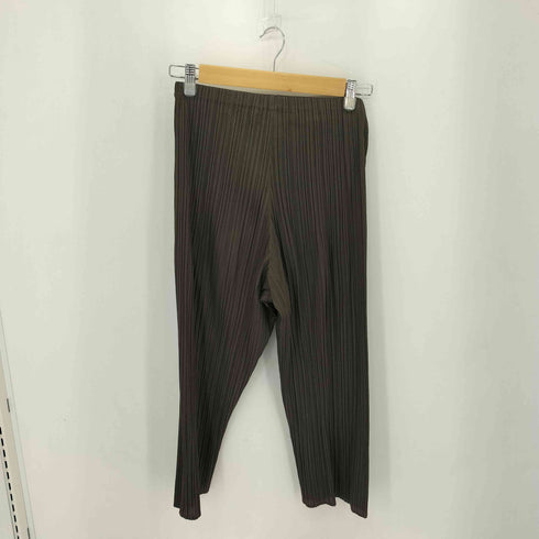 イッセイミヤケ ISSEY MIYAKE 94SS プリーツ加工 テーパード スラックス パンツ レディース JPN:M