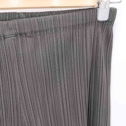 イッセイミヤケ ISSEY MIYAKE 94SS プリーツ加工 テーパード スラックス パンツ レディース JPN:M