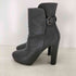 バレンシアガ BALENCIAGA ベルテッドヒールレザーブーツ レディース EUR:38