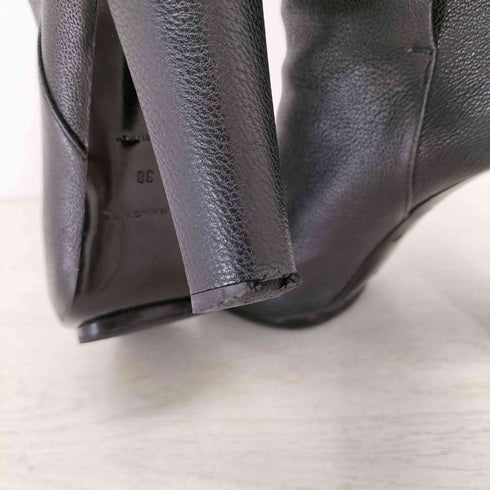 バレンシアガ BALENCIAGA ベルテッドヒールレザーブーツ レディース EUR:38