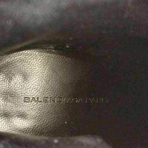 バレンシアガ BALENCIAGA ベルテッドヒールレザーブーツ レディース EUR:38