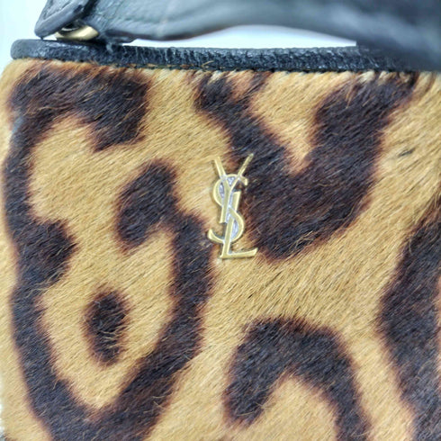イブサンローランプールオム Yves Saint Laurent Pour Homme レオパード柄 ミニ ポーチ レディース