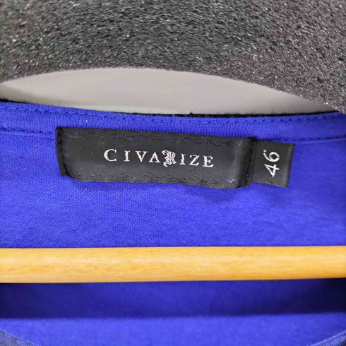 シヴァーライズ CIVARIZE Y2K レイヤード ドレープ カットソー メンズ JPN:46
