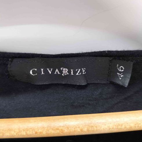 シヴァーライズ CIVARIZE ドクロ Uネックカットソー メンズ JPN:46