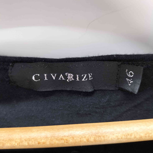 シヴァーライズ CIVARIZE ドクロ Uネックカットソー メンズ JPN:46