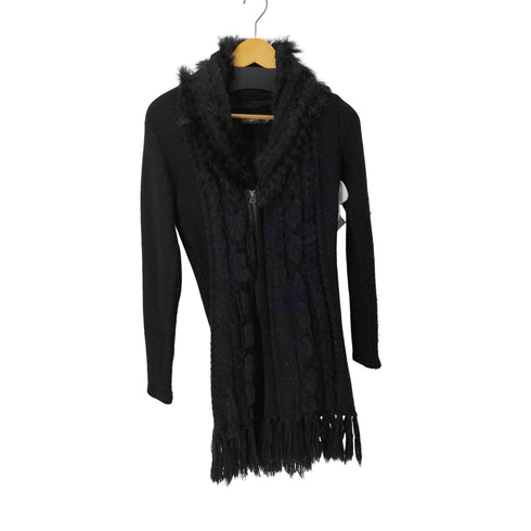 シヴァーライズ CIVARIZE ファー ジップアップ ニットパーカー メンズ JPN:44