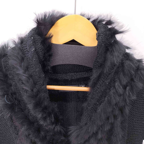 シヴァーライズ CIVARIZE ファー ジップアップ ニットパーカー メンズ JPN:44