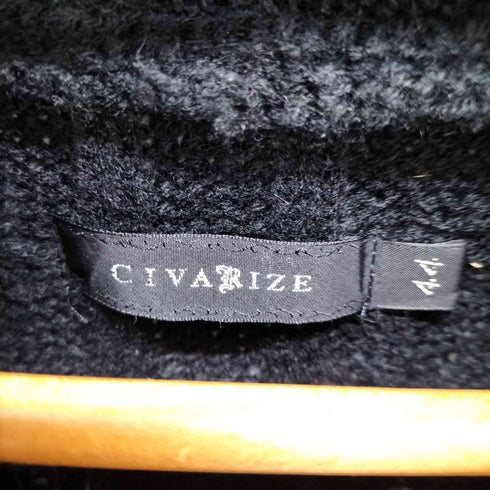 シヴァーライズ CIVARIZE ファー ジップアップ ニットパーカー メンズ JPN:44