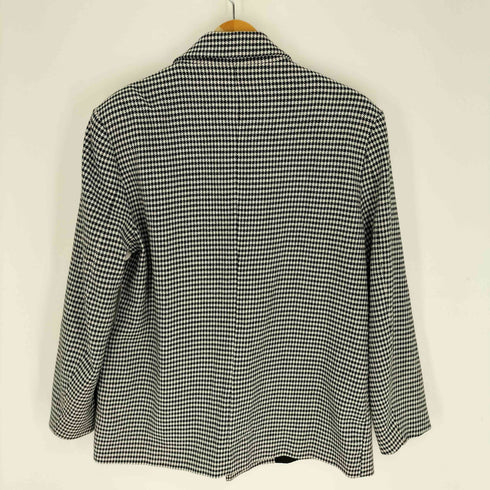 ザラ ZARA 千鳥格子 ダブルブレスト テーラード ジャケット レディース import:L