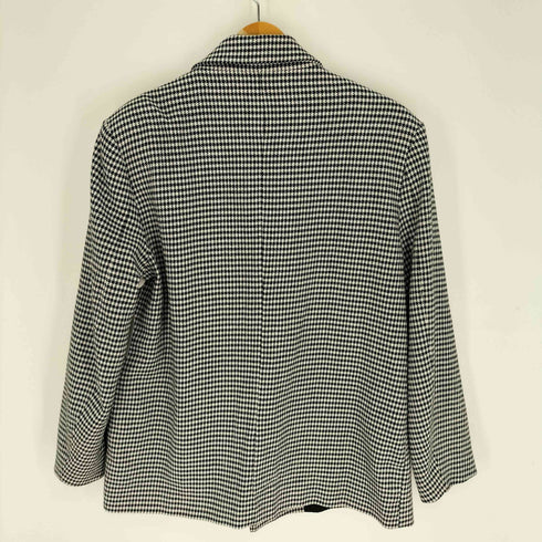 ザラ ZARA 千鳥格子 ダブルブレスト テーラード ジャケット レディース import:L