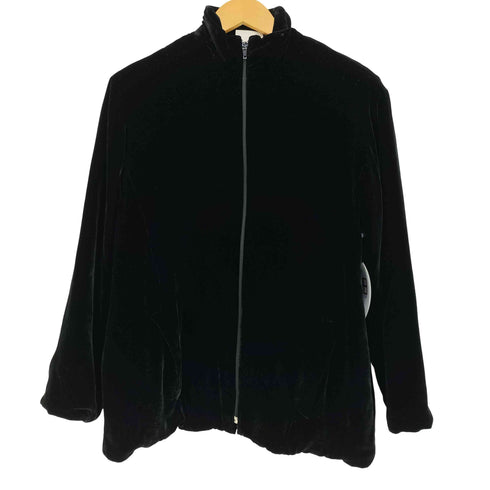 CHICO’S DESIGN 90s ベロア ジップアップ ジャケット メンズ JPN:1