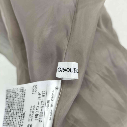 オペークドットクリップ OPAQUE.CLIP リネンライクシャツワンピース レディース JPN:L