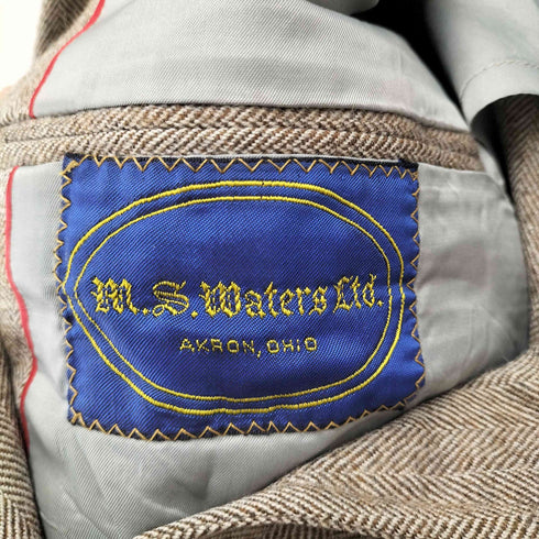 M.S.WATER ヘリンボーン テーラードジャケット メンズ