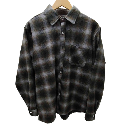 バッカーズ Backers オンブレチェック L/S ネルシャツ メンズ import:M