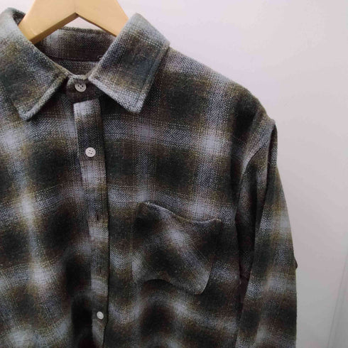 バッカーズ Backers オンブレチェック L/S ネルシャツ メンズ import:M