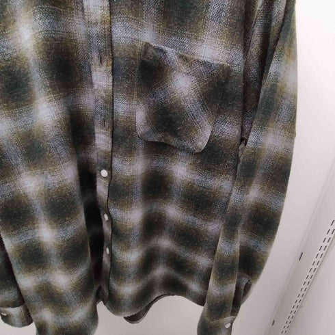 バッカーズ Backers オンブレチェック L/S ネルシャツ メンズ import:M