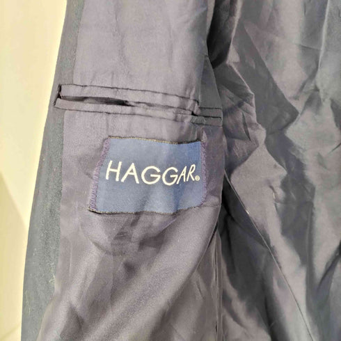 ハガークロージング HAGGAR USA製 金ボタン 紺ブレ テーラードジャケット メンズ US:42