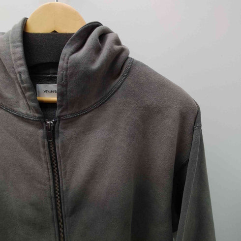 WHIMSIC SUNFADE SWEAT ZIP UP HOODIE サンフェード スウェット ジップ アップ パーカー フーディー ダブルジップ メンズ FREE