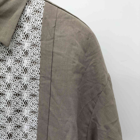 ユナイテッドトウキョウ UNITED TOKYO アシメスリットレースLSシャツ メンズ JPN:1